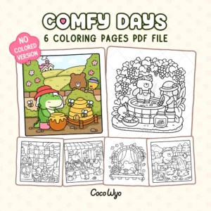 Comfy Days Coloring Pages