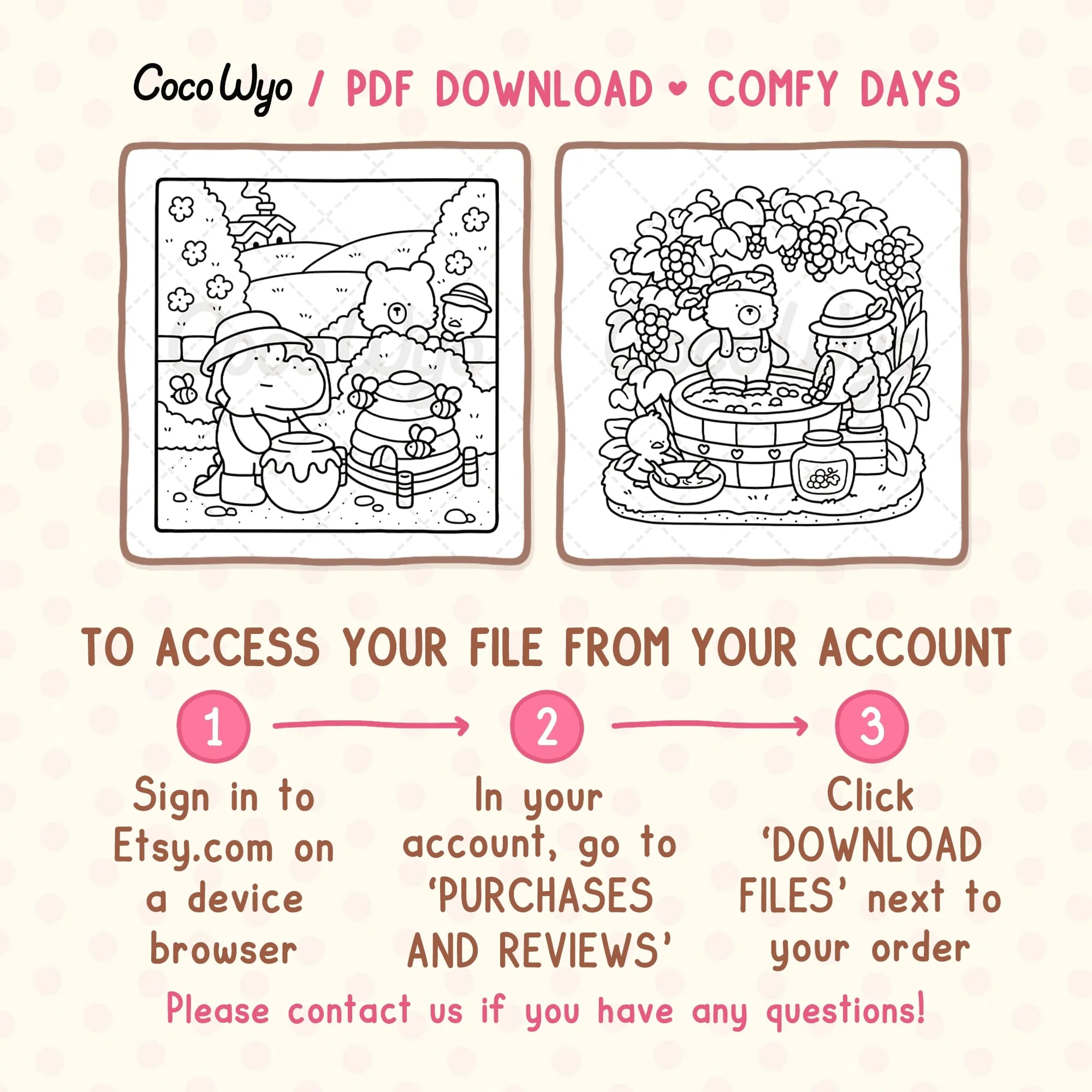 Comfy Days Coloring Pages - Image 6