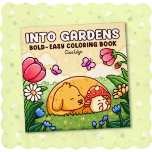 Into Gardens Coloring Book